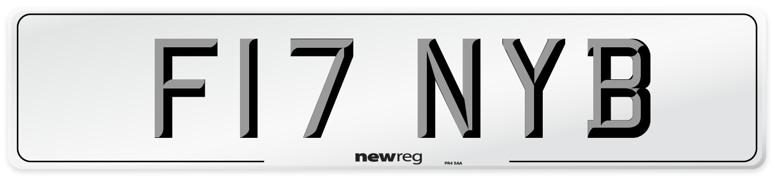 F17 NYB Number Plate from New Reg